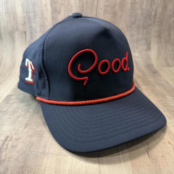 Good Good Texas Rangers Freedom Rope Snapback Hat Blue Red Golf Cap Special HTF